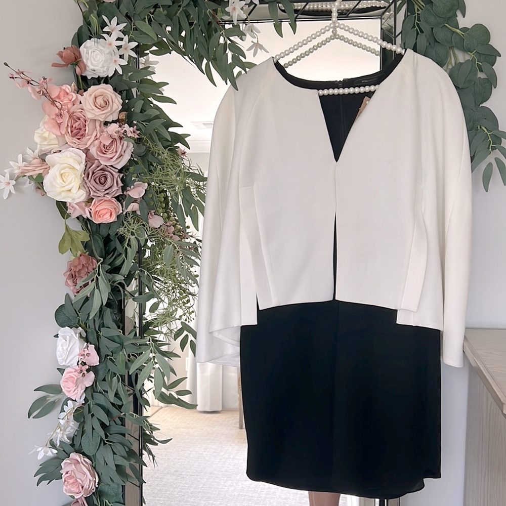 BCBG cape dress